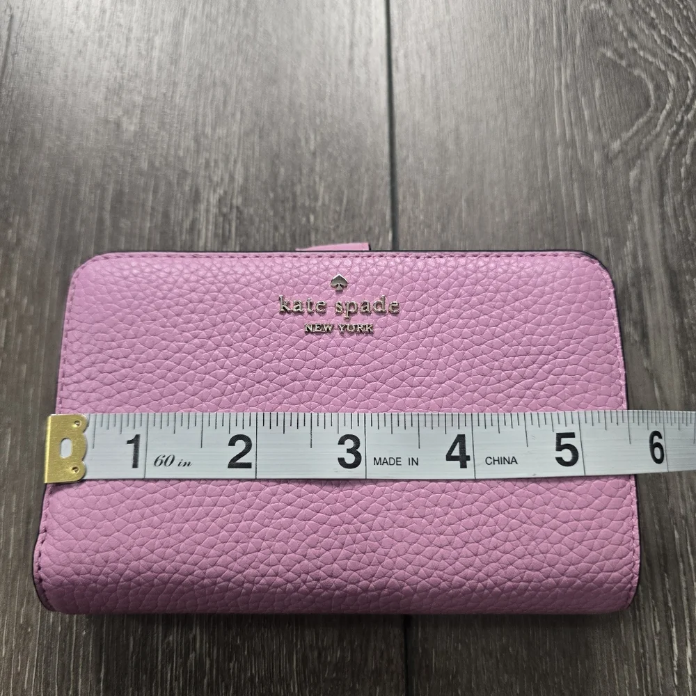 Kate Spade Lena Medium Bifold Pebbled‎ Leather Wallet